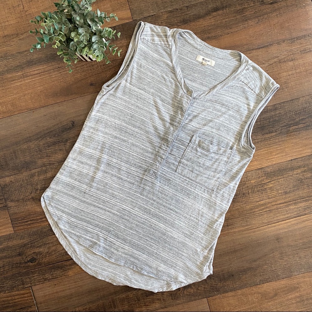 Madewell Small Gray Sleeveless Top